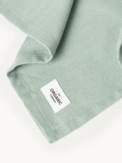 Hot The Organic Company Serviettes de table Dinner, 4 pièces Vert sauge