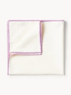 Outlet &k Amsterdam Serviettes de table en tissu artisanales Zigzag, 4 élém.