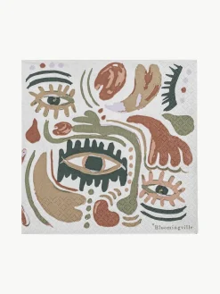 Clearance Bloomingville Serviettes de table Horus, 20 pièces
