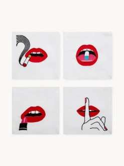 Sale Jonathan Adler Serviettes de table Lips, 4 élém.