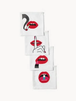 Sale Jonathan Adler Serviettes de table Lips, 4 élém.