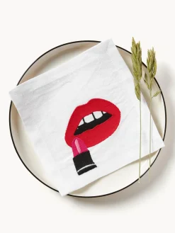 Sale Jonathan Adler Serviettes de table Lips, 4 élém.