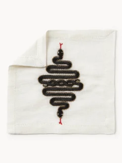 Hot Jonathan Adler Serviettes de table Snake, 4 pièces