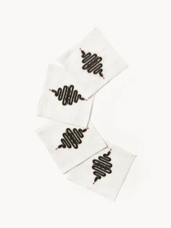 Hot Jonathan Adler Serviettes de table Snake, 4 pièces
