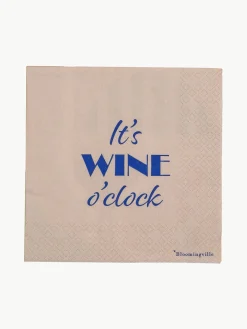 Sale Bloomingville Serviettes de table Wine, 20 pièces