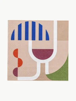 Sale Bloomingville Serviettes de table Wine, 20 pièces
