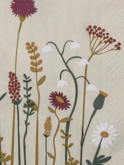 Outlet Bloomingville Serviettes en papier à motif floral Paige, 20 pièces