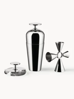 Sale ALESSI Set à cocktail en acier inoxydable Parisienne, 3 élém.