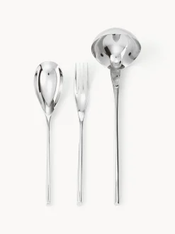 Fashion sambonet Set de couverts de service en acier inoxydable poli brillant Bamboo, 3 élém.