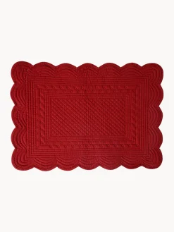 Sale Cote Table Set de table Boutis, 2 pièces Rouge