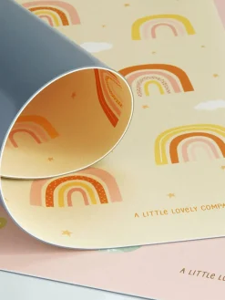 Hot A Little Lovely Company Set de table pour enfants Rainbows