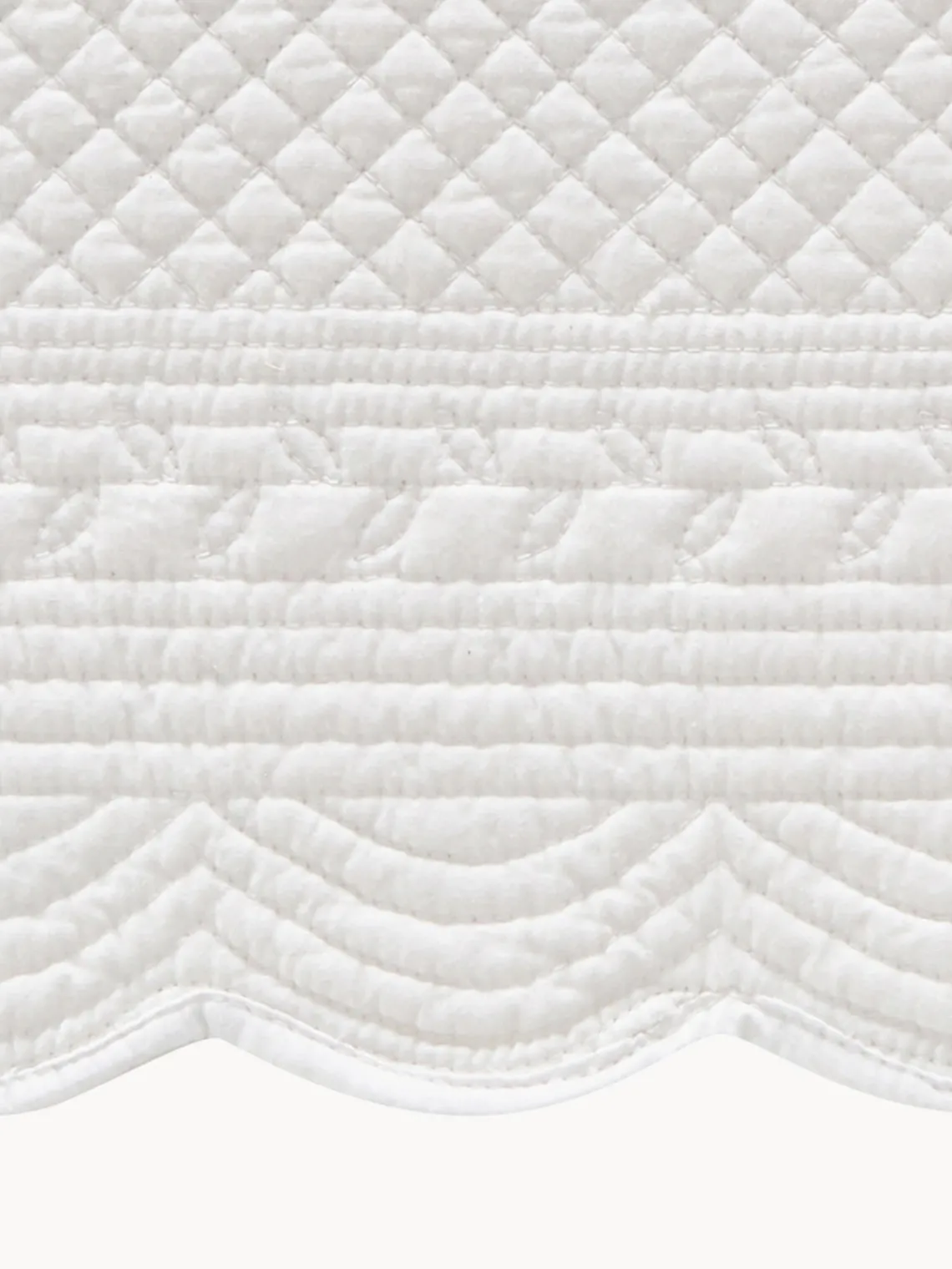 Fashion Cote Table Sets de table Boutis, 2 pièces Blanc