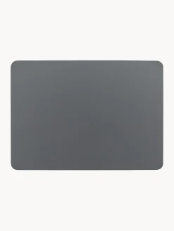 Online ASA Selection Sets de table en cuir synthétique Pik, 2 pièces Gris foncé
