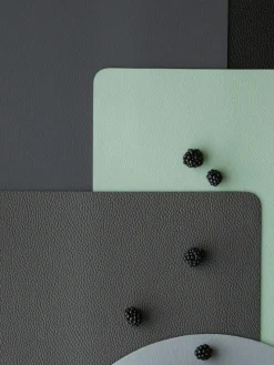 Online ASA Selection Sets de table en cuir synthétique Pik, 2 pièces Gris foncé