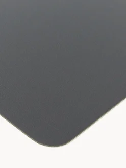 Online ASA Selection Sets de table en cuir synthétique Pik, 2 pièces Gris foncé