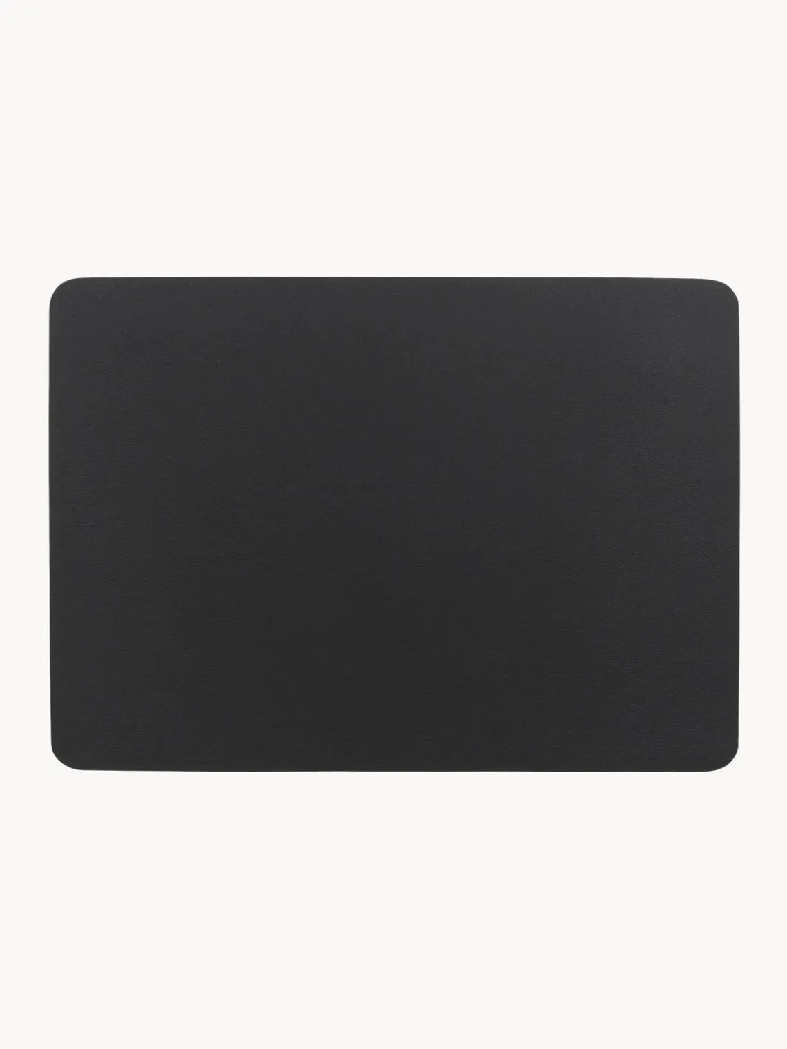 Hot ASA Selection Sets de table en cuir synthétique Pik, 2 pièces Noir