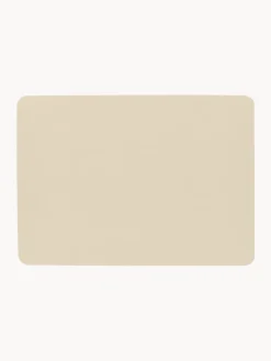 Outlet ASA Selection Sets de table en cuir synthétique Pik, 2 pièces Beige clair