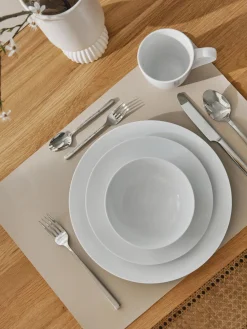 Outlet ASA Selection Sets de table en cuir synthétique Pik, 2 pièces Beige clair