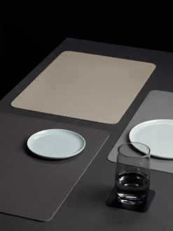 Online ASA Selection Sets de table en cuir synthétique Pik, 2 pièces Brun foncé