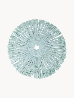 Outlet Villa D'Este Home Tivoli Sets de table faits à la main Tovaglietta, 4 élém. Blanc, taupe, vert turquoise, bleu