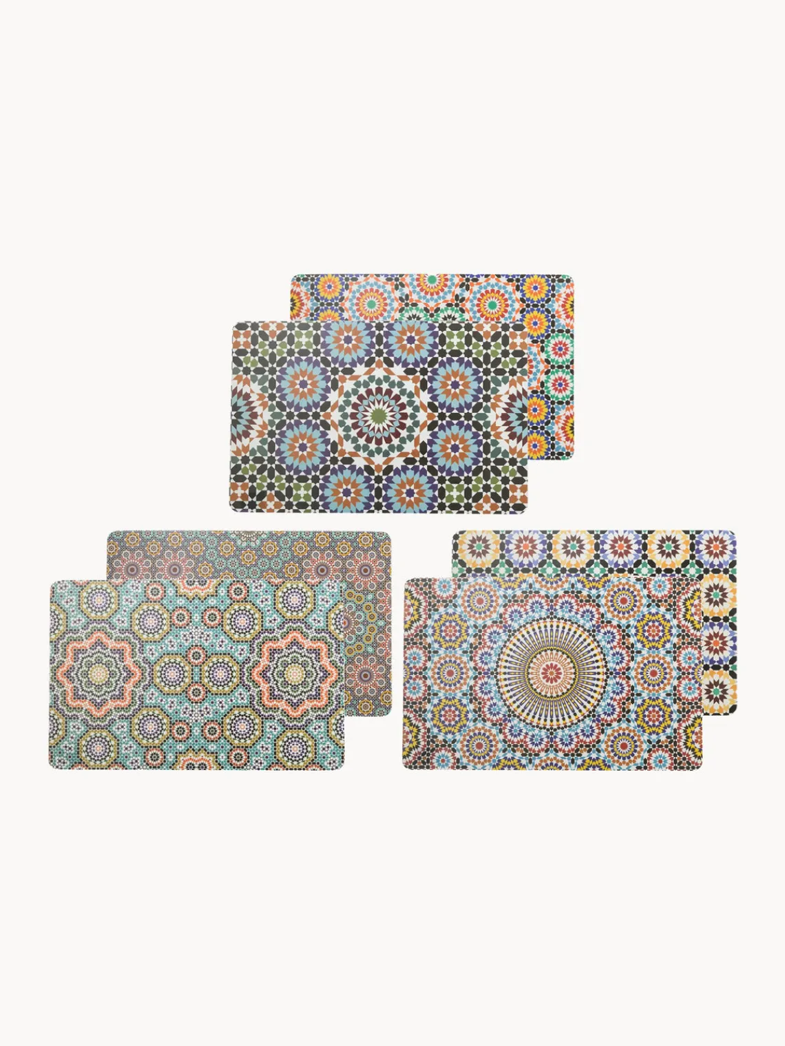 Outlet Villa D'Este Home Tivoli Sets de table Marrakech Doubleface, 6 élém.
