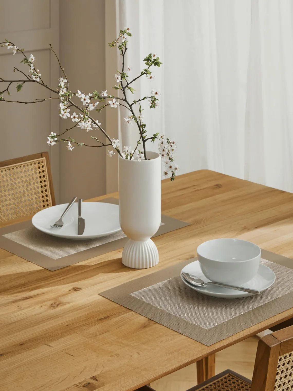 New ASA Selection Sets de table plastique Trefl, 2 pièces Beige clair