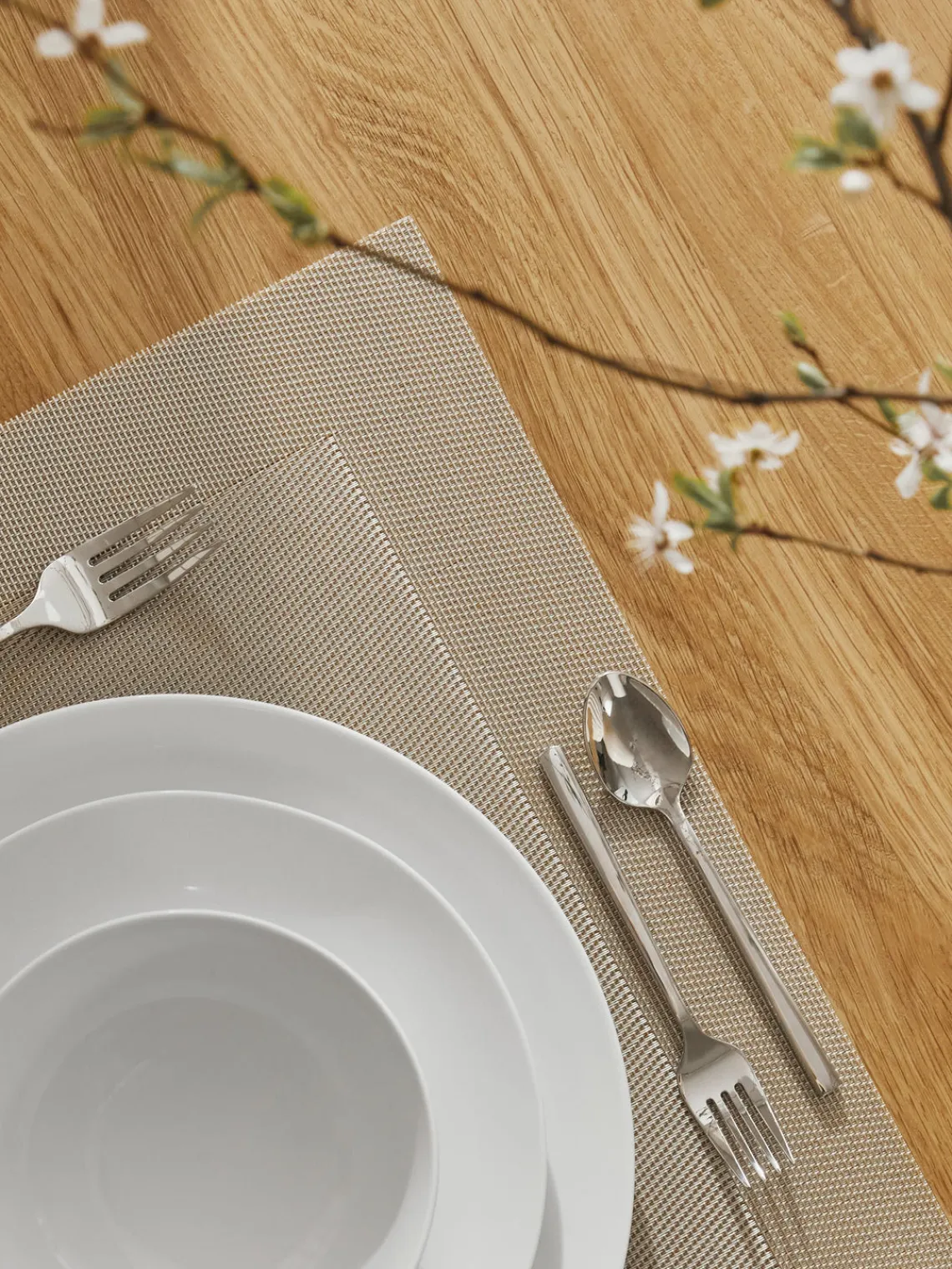 New ASA Selection Sets de table plastique Trefl, 2 pièces Beige clair