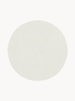 Clearance ASA Selection Sets de table ronds en cuir synthétique Pik, 2 pièces Blanc cassé
