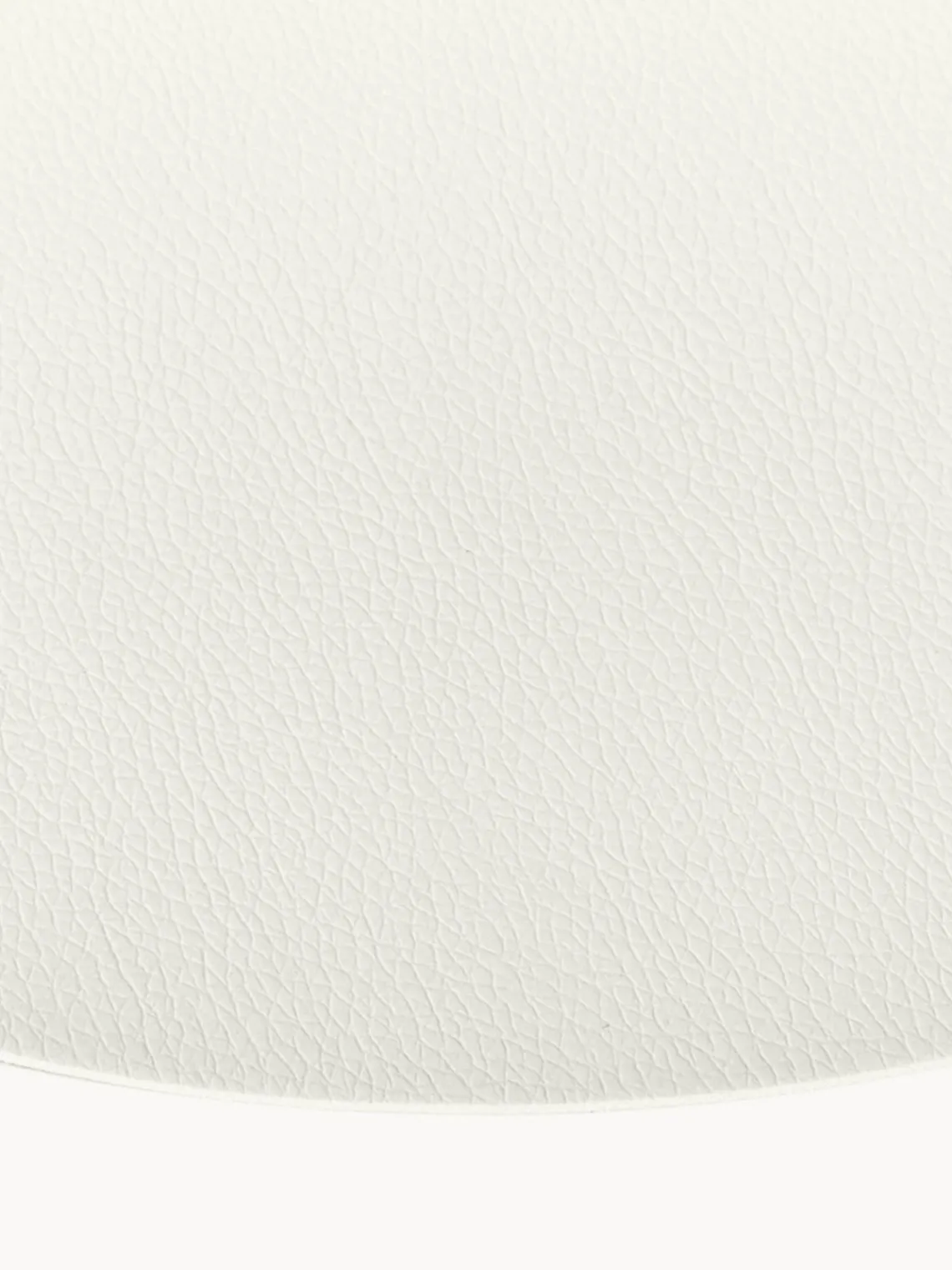 Clearance ASA Selection Sets de table ronds en cuir synthétique Pik, 2 pièces Blanc cassé