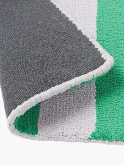 Clearance Jotex Sets de table tuftés à la main Kio Stripe, 4 pièces Vert, blanc