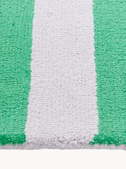 Clearance Jotex Sets de table tuftés à la main Kio Stripe, 4 pièces Vert, blanc