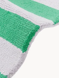 Clearance Jotex Sets de table tuftés à la main Kio Stripe, 4 pièces Vert, blanc