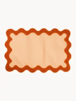 Discount Business & Pleasure Sets de table Wave, 4 élém. Pêche, terracotta