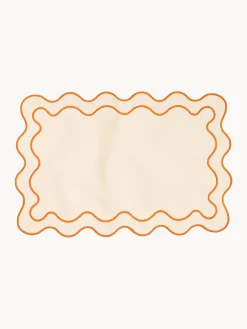 Discount Business & Pleasure Sets de table Wave, 4 élém. Pêche, terracotta