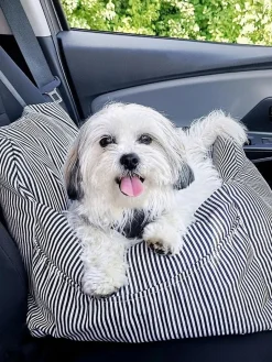 Clearance Wahre Tierliebe Siège auto pour animaux domestiques Premium, tailles variées Blanc, noir