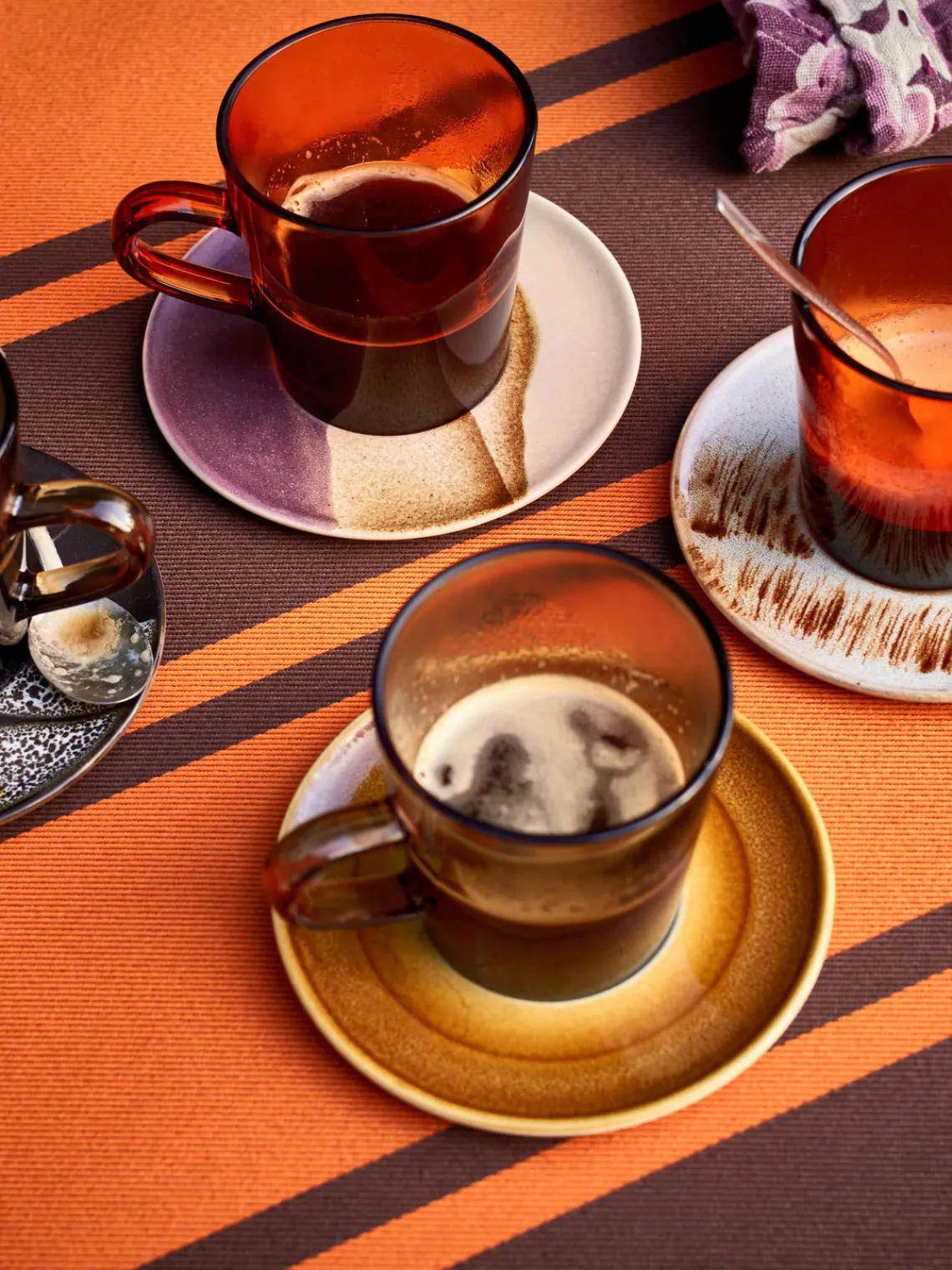 Clearance HKLIVING Sous-tasses 70's, 4 élém.