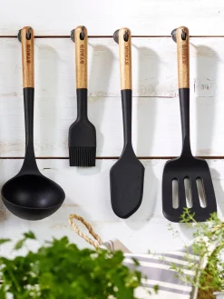 Sale Staub Spatule à pâte avec manche en acacia Cook