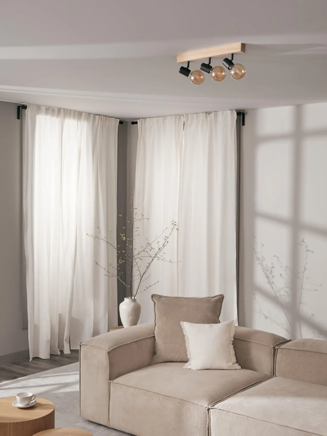 Sale EGLO Spot plafond en bois Townshend