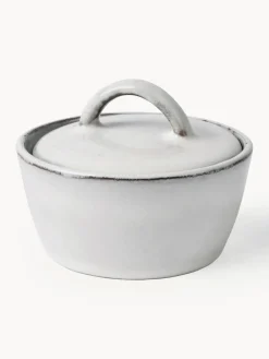 Best Broste Copenhagen Sucrier artisanal Nordic Sand Gris clair, chiné
