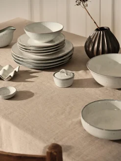 Best Broste Copenhagen Sucrier artisanal Nordic Sand Gris clair, chiné