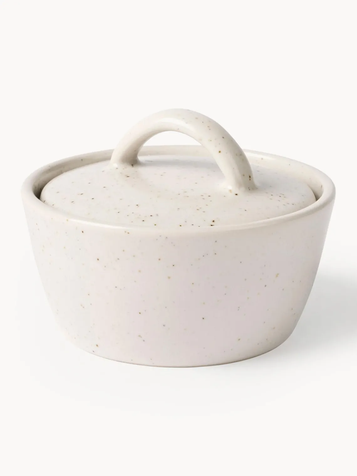 Hot Broste Copenhagen Sucrier artisanal Nordic Vanilla Blanc cassé, chiné
