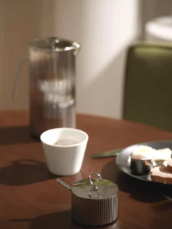 Hot GEORG JENSEN Sucrier avec cuillère à soupe en acier inoxydable Bernadotte