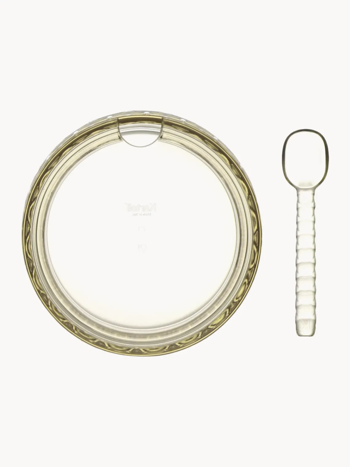 Hot Kartell Sucrier avec surface texturée Jellies Vert olive