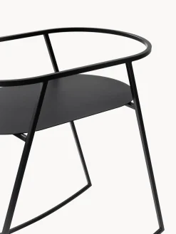 New Metallbude Support de berceau artisanal Korsina Noir