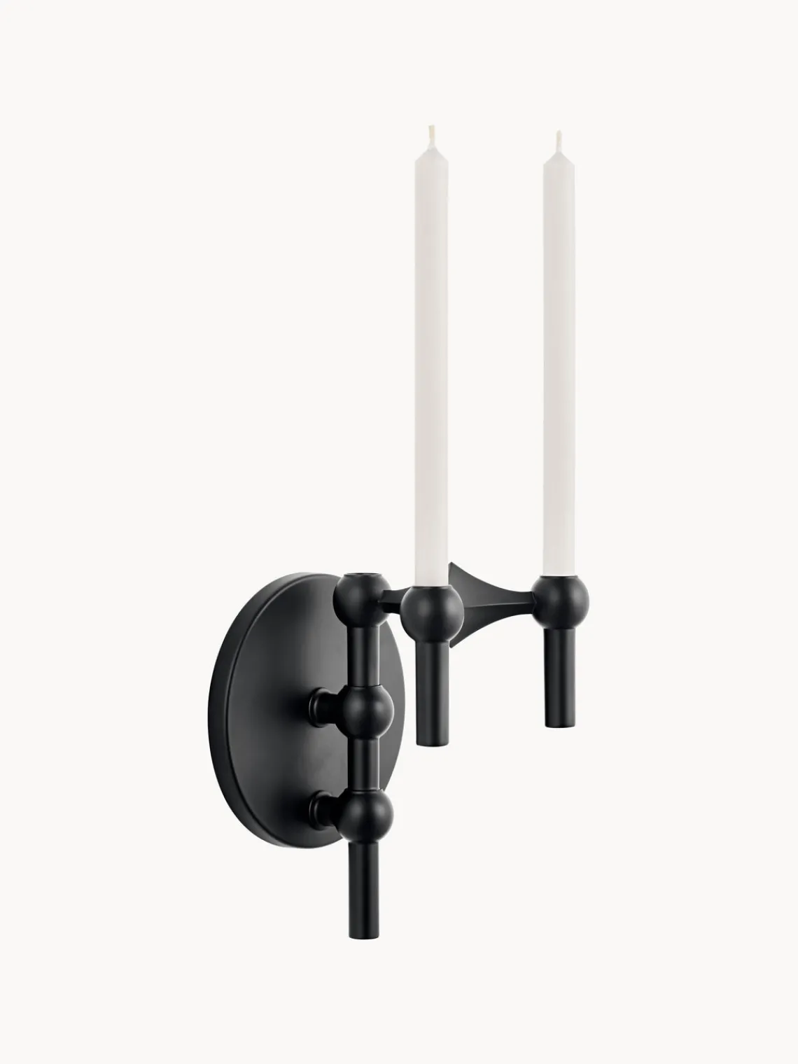 Sale STOFF Nagel Support mural pour bougeoir Noir, mat