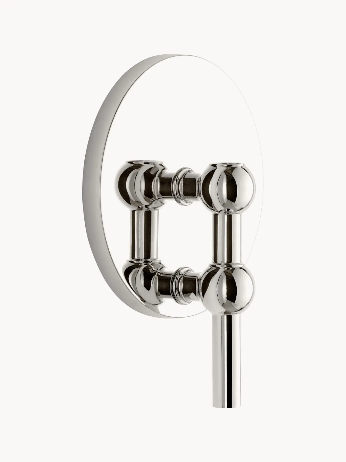Outlet STOFF Nagel Support mural pour bougeoir Argenté, haute brillance