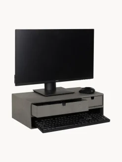 Hot Bigso Box of Sweden Support pour moniteur avec tiroirs Ted Gris foncé