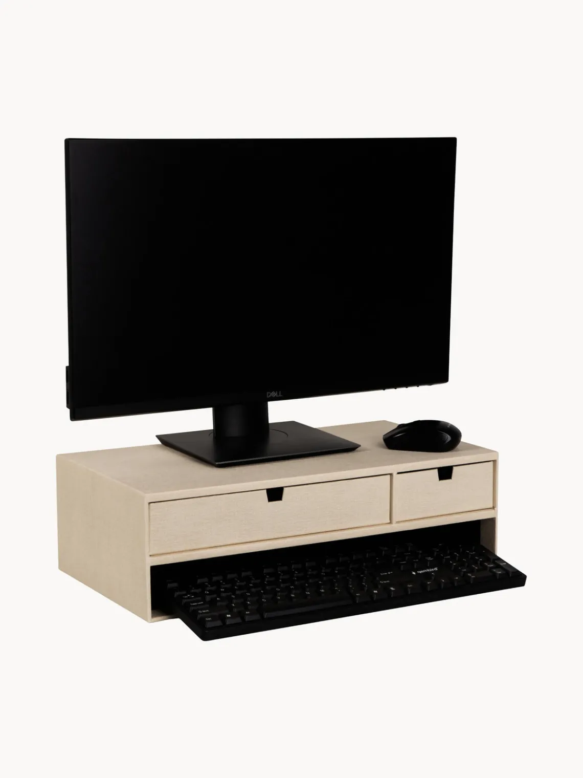 Hot Bigso Box of Sweden Support pour moniteur avec tiroirs Ted Beige clair