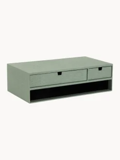 Clearance Bigso Box of Sweden Support pour moniteur avec tiroirs Ted Vert sauge
