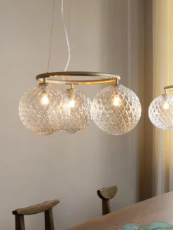 Best Nuura Suspension à boule de verre Miira Doré, transparent